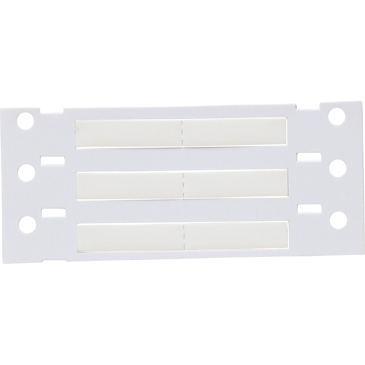 PermaSleeve Heat Shrink Wire and Cable Labels, 1/8" Dia, for 3" Core Printers - 1", White, Double-Sided