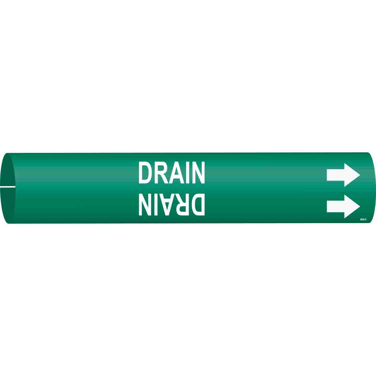 DRAIN Snap-On Pipe Marker