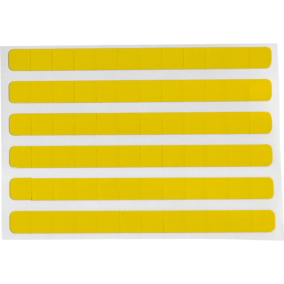 All Weather Permanent Adhesive Polyester Labels for B33 Printers - 0.25" x 0.25", Yellow