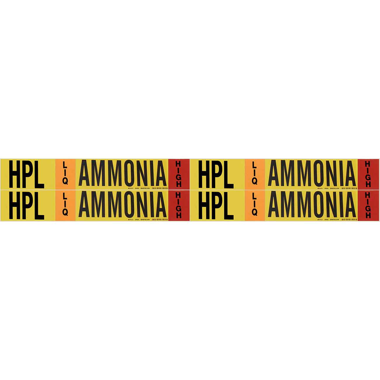 HPL LIQ AMMONIA HIGH Pipe Marker