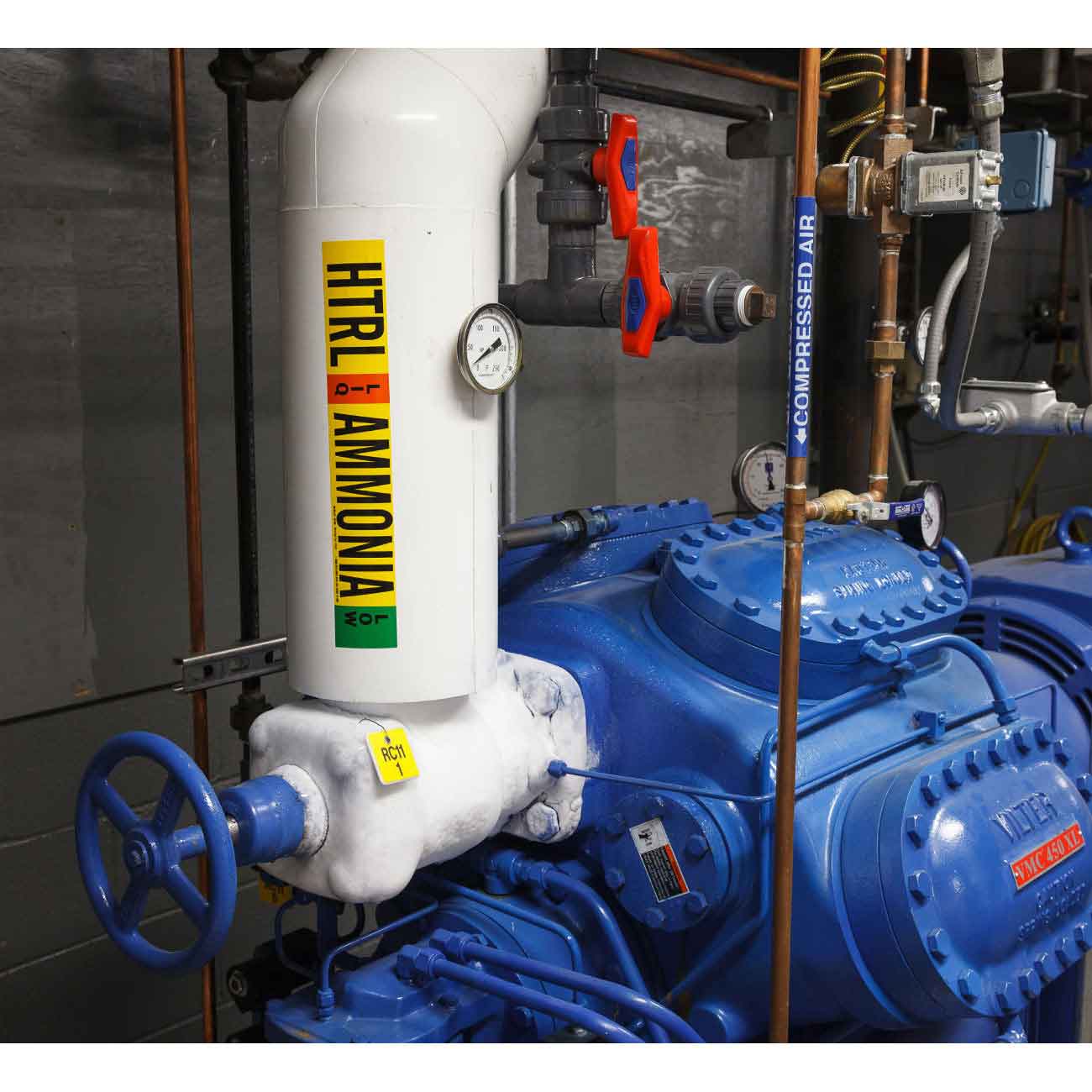 HPL LIQ AMMONIA HIGH Pipe Marker