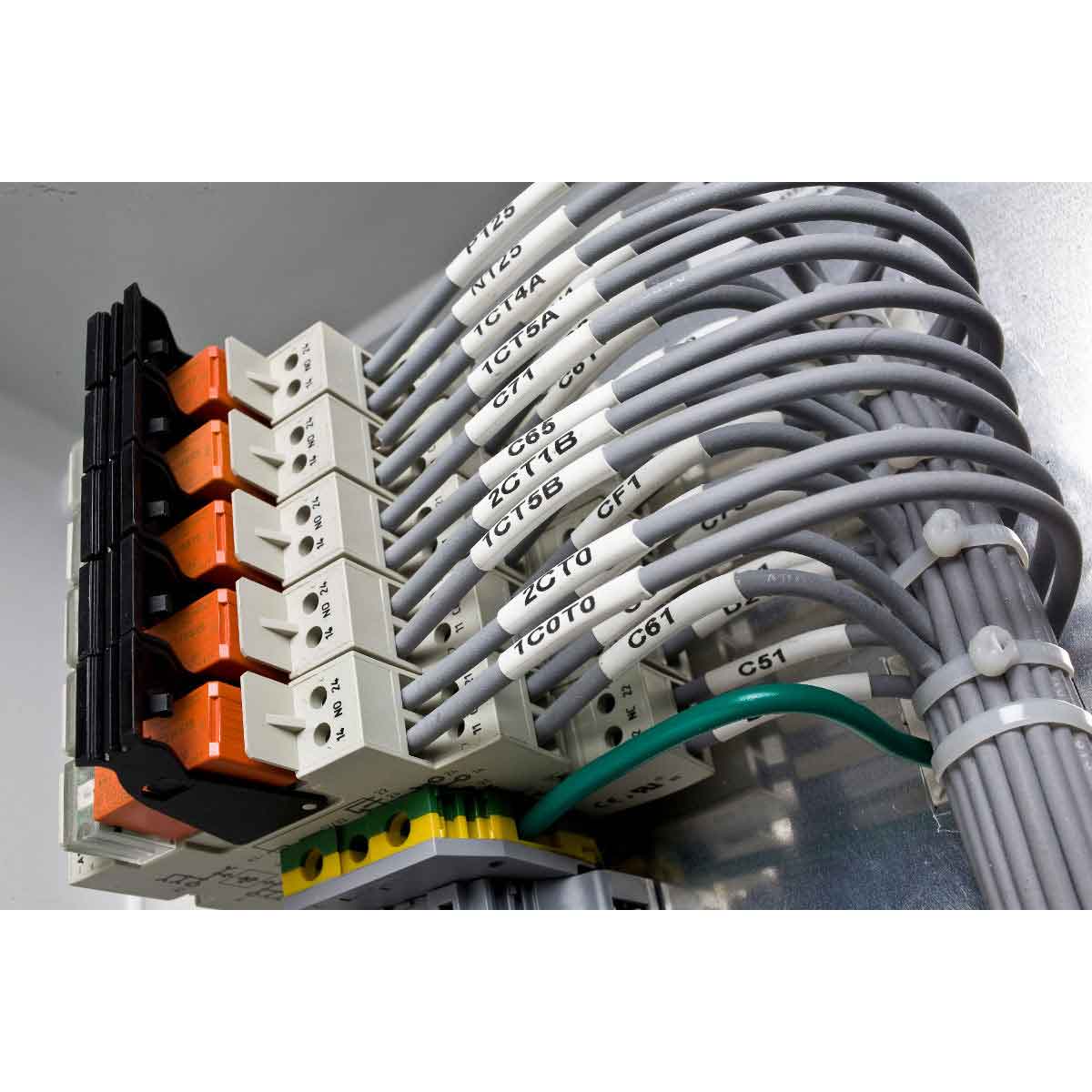 3" Core PermaSleeve Heatex Polyolefin 2/0 Gauge to 0.95" Diameter Wire Marking Sleeves