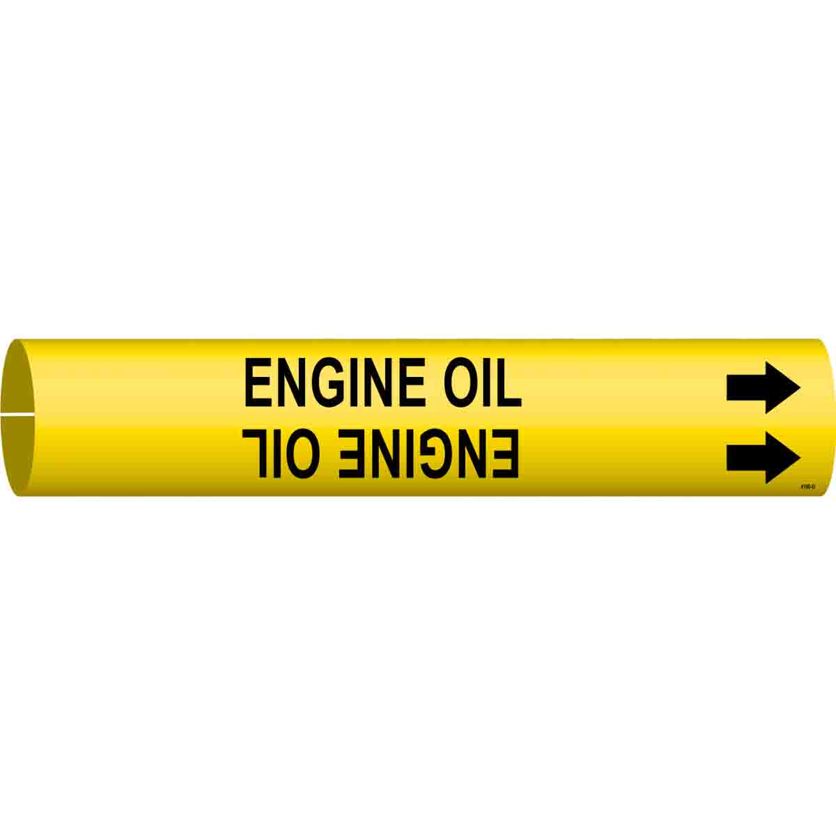 ENGINE OIL Snap-On Pipe Marker