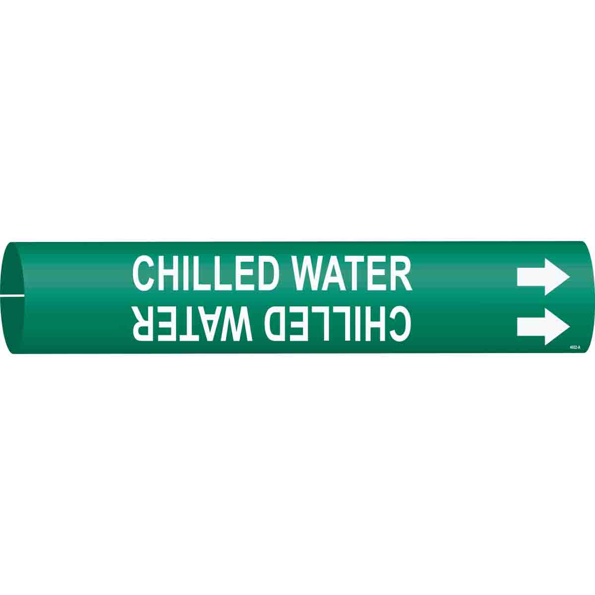 CHILLED WATER Snap-On Pipe Marker