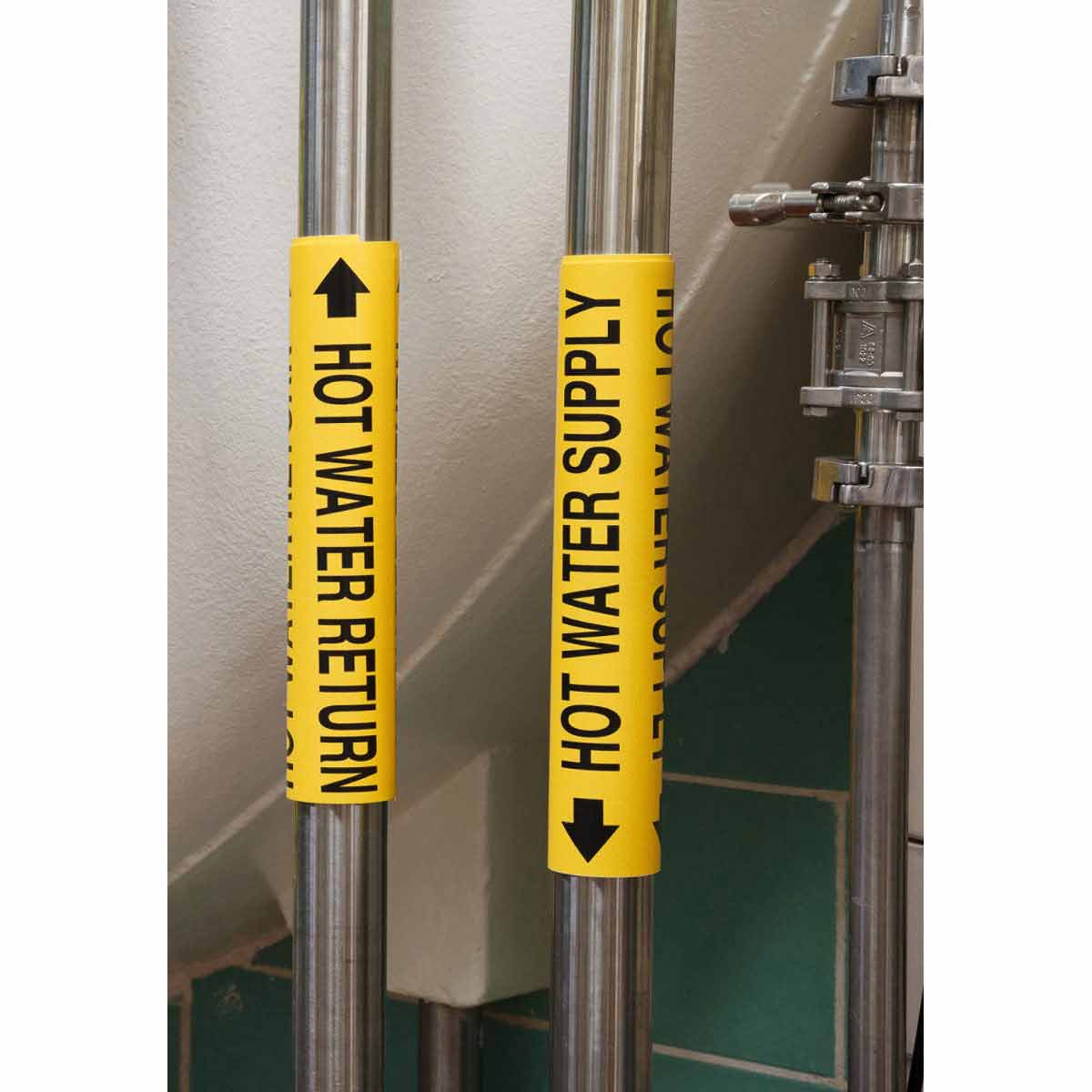 CHILLED WATER Snap-On Pipe Marker