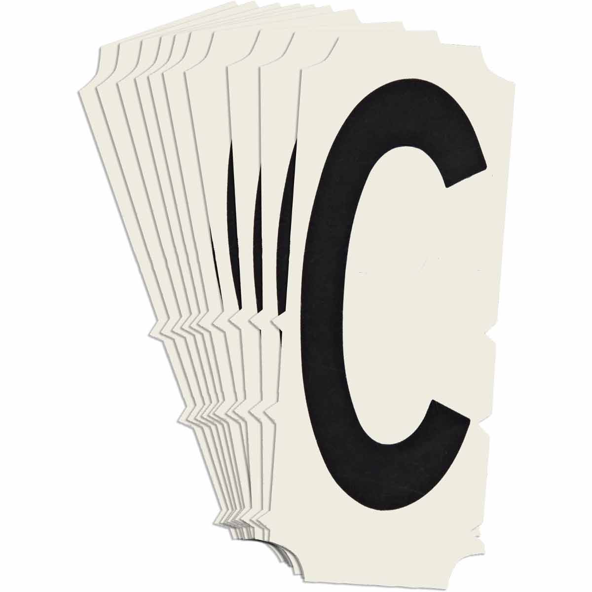 2" Black Condensed Gothic Font Quik-Align Self-Spacing Numbers and Letters