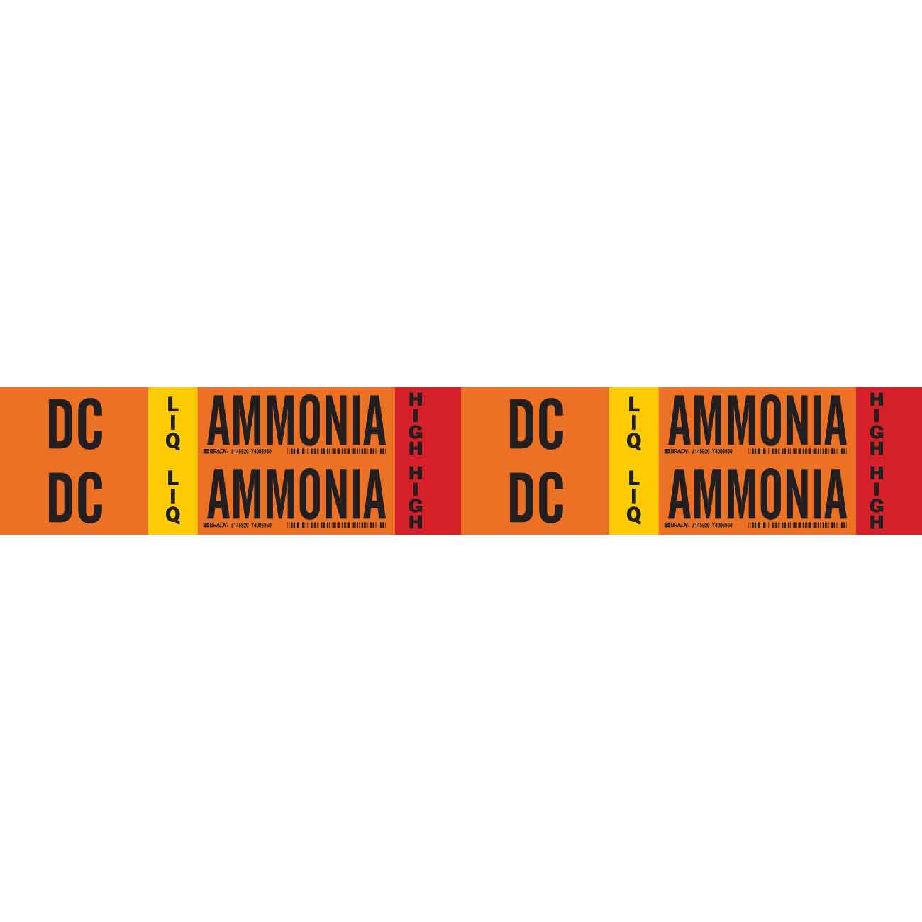 DC LIQ AMMONIA HIGH Pipe Marker