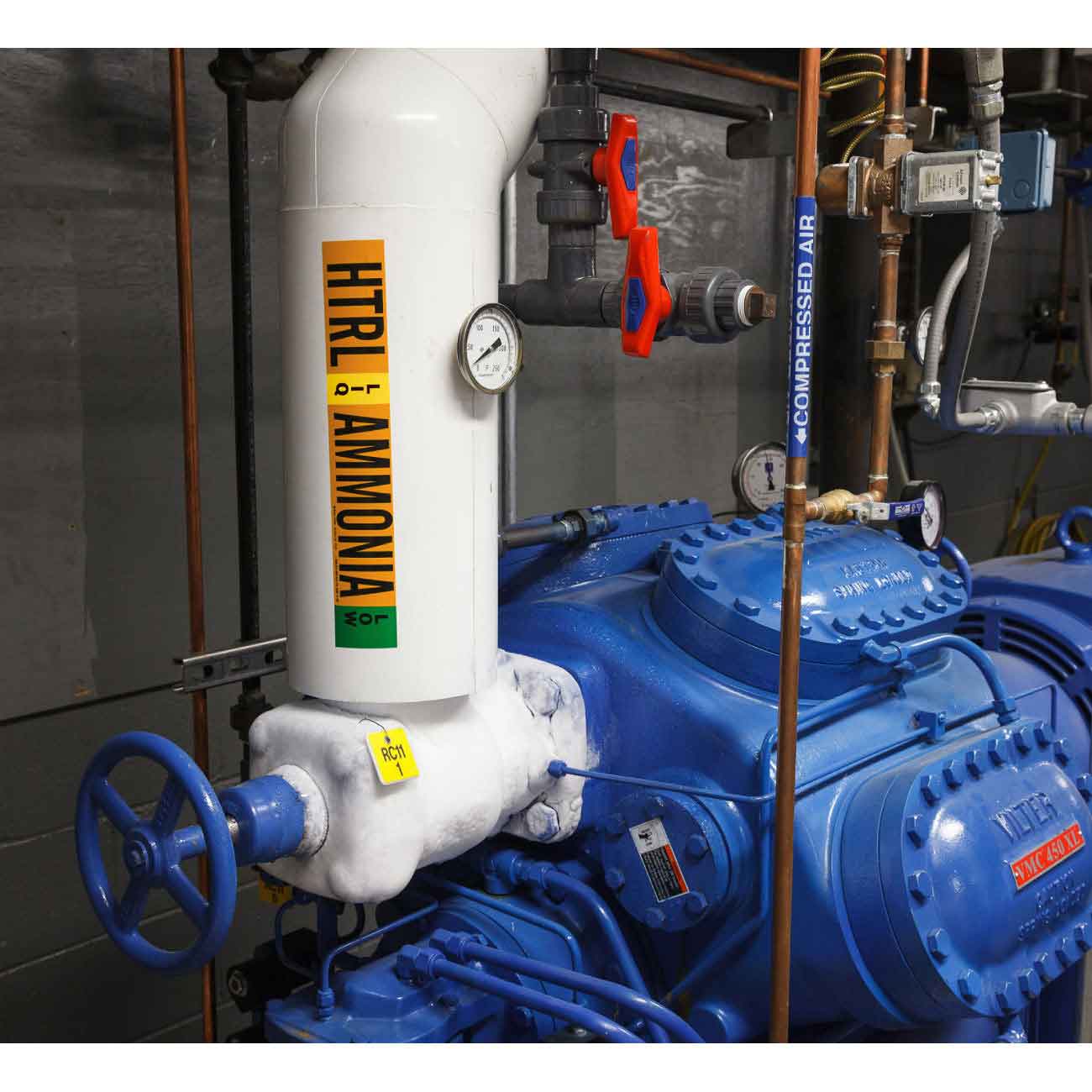 DC LIQ AMMONIA HIGH Pipe Marker