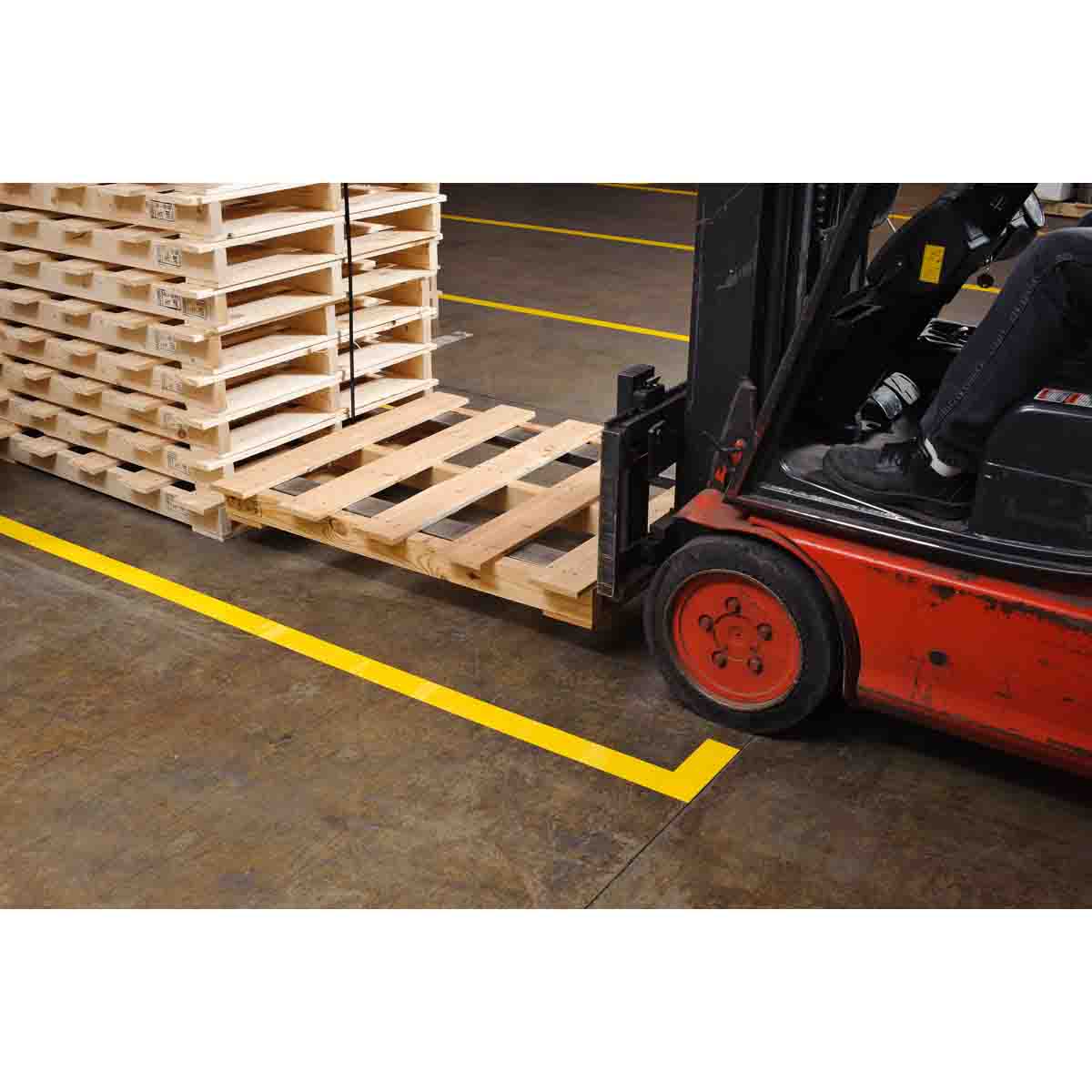 ToughStripe Printable Floor Marking Label Tape (with Overlaminate) for B30 Printers 4 ToughStripe Printable Floor Marking Label Tape (with Overlaminate) for B30 Printers