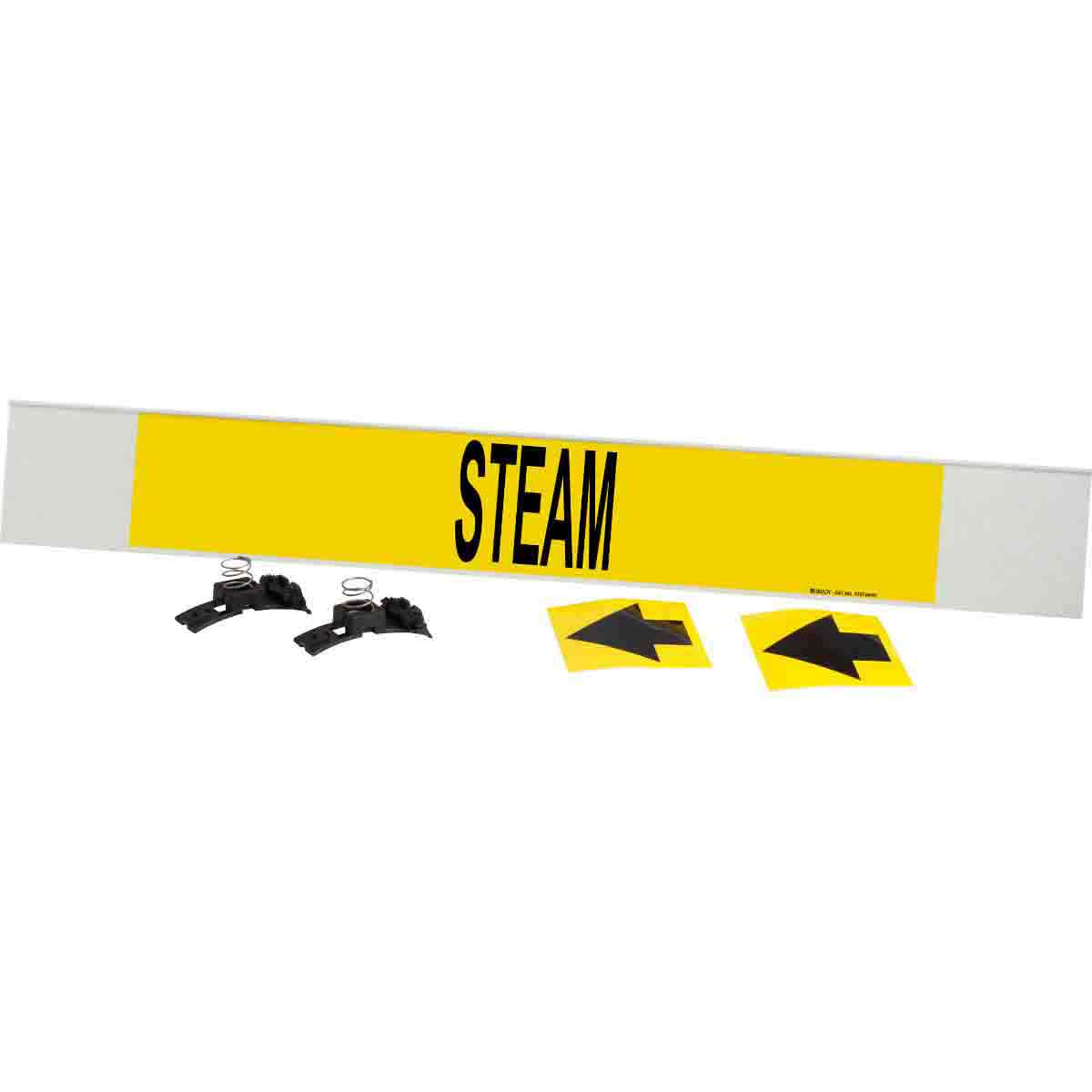 STEAM High Performance Pipe Marker - 8" or larger, Yellow