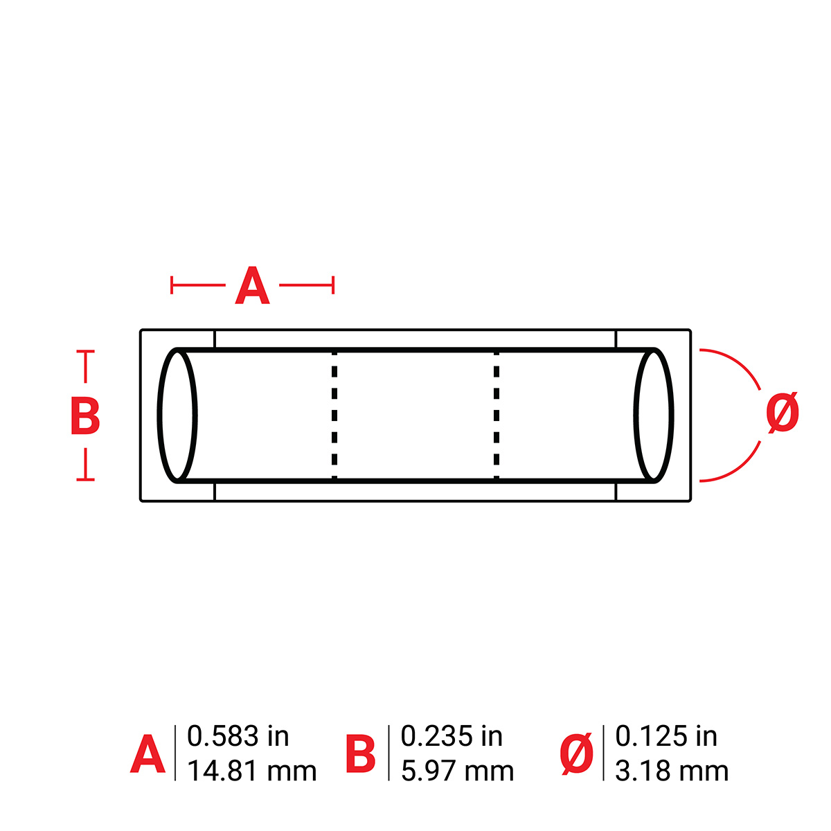 PermaSleeve Heat Shrink Wire and Cable Labels, Bulk, for M6 M7 Printers - 0.125" Dia x 0.583", White 5 PermaSleeve Heat Shrink Wire and Cable Labels, Bulk, for M6 M7 Printers - 0.125" Dia x 0.583", White