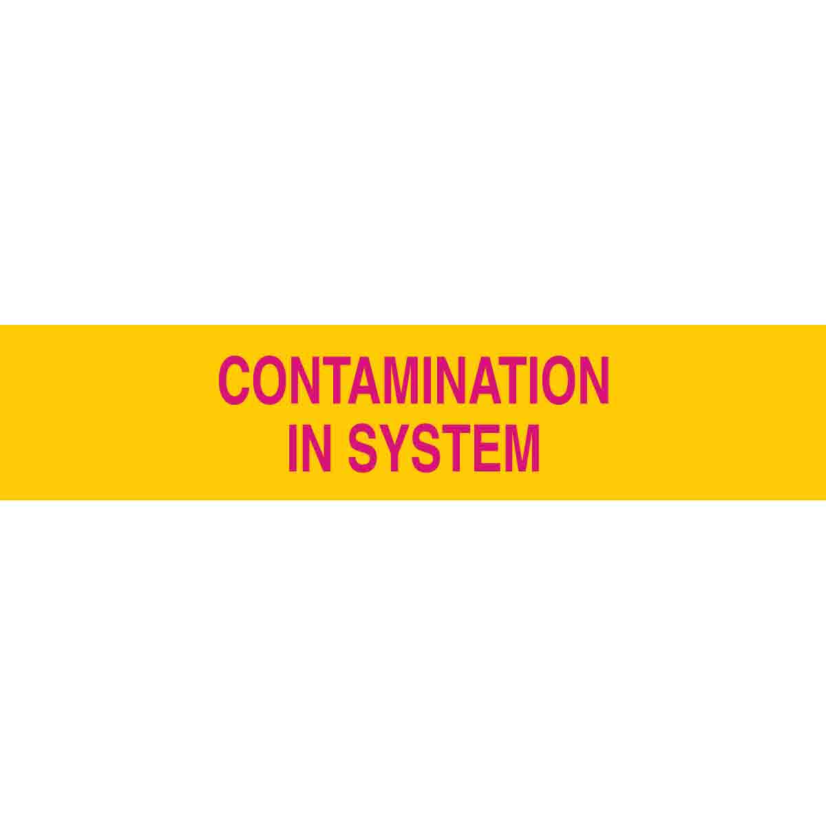 Contamination In System Sign