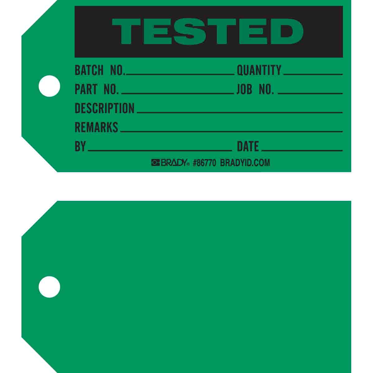 TESTED Production Tag