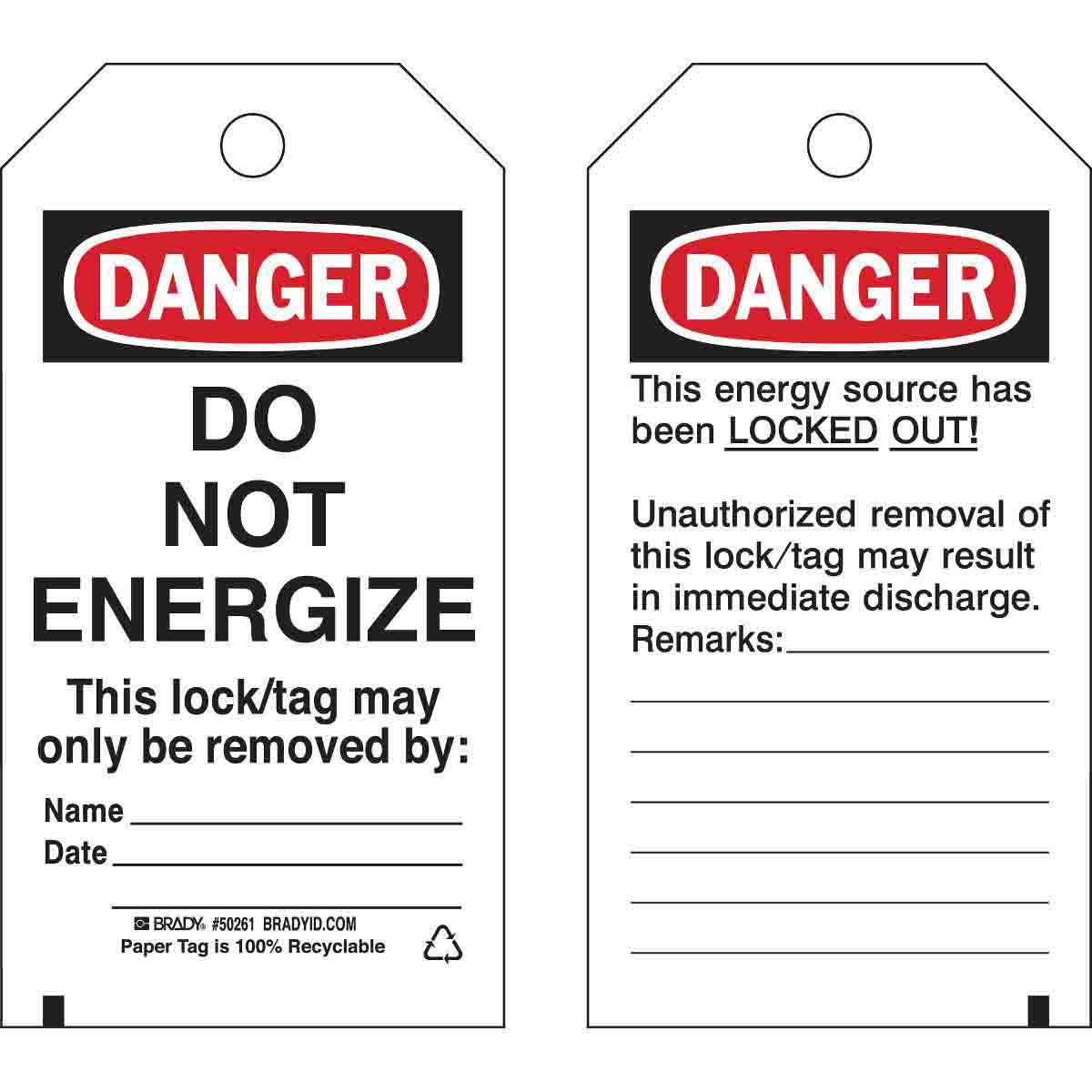Lockout Tags