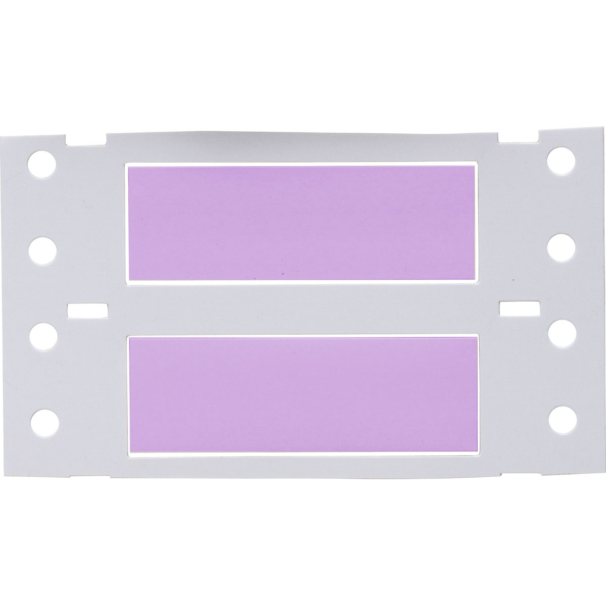 PermaSleeve Heat Shrink Wire and Cable Labels, 1/4" Dia, for 3" Core Printers - 2", Violet, Double-Sided