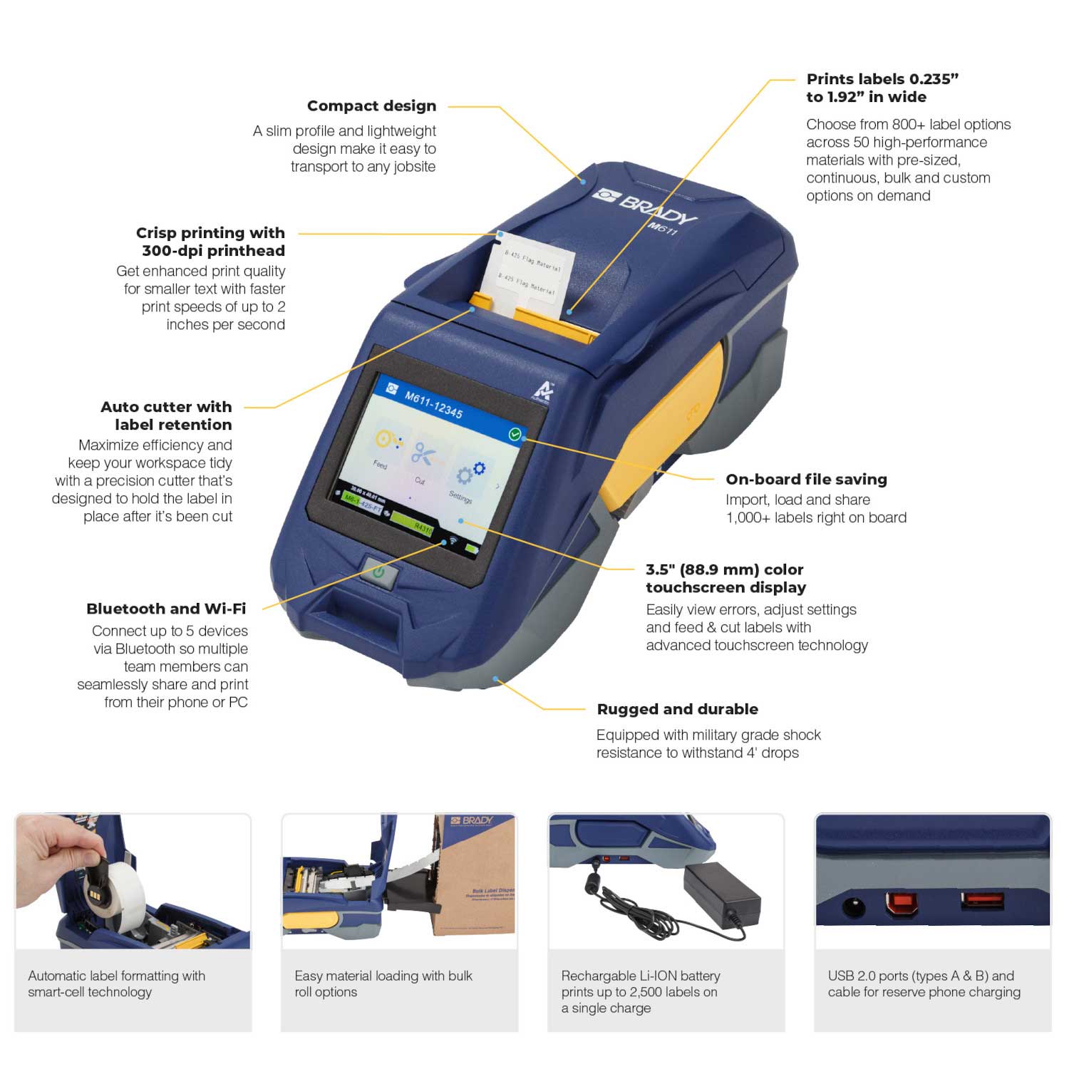 M611 Label Printer with CR2700 Barcode Scanner and Software Kit 3 M611 Label Printer with CR2700 Barcode Scanner and Software Kit