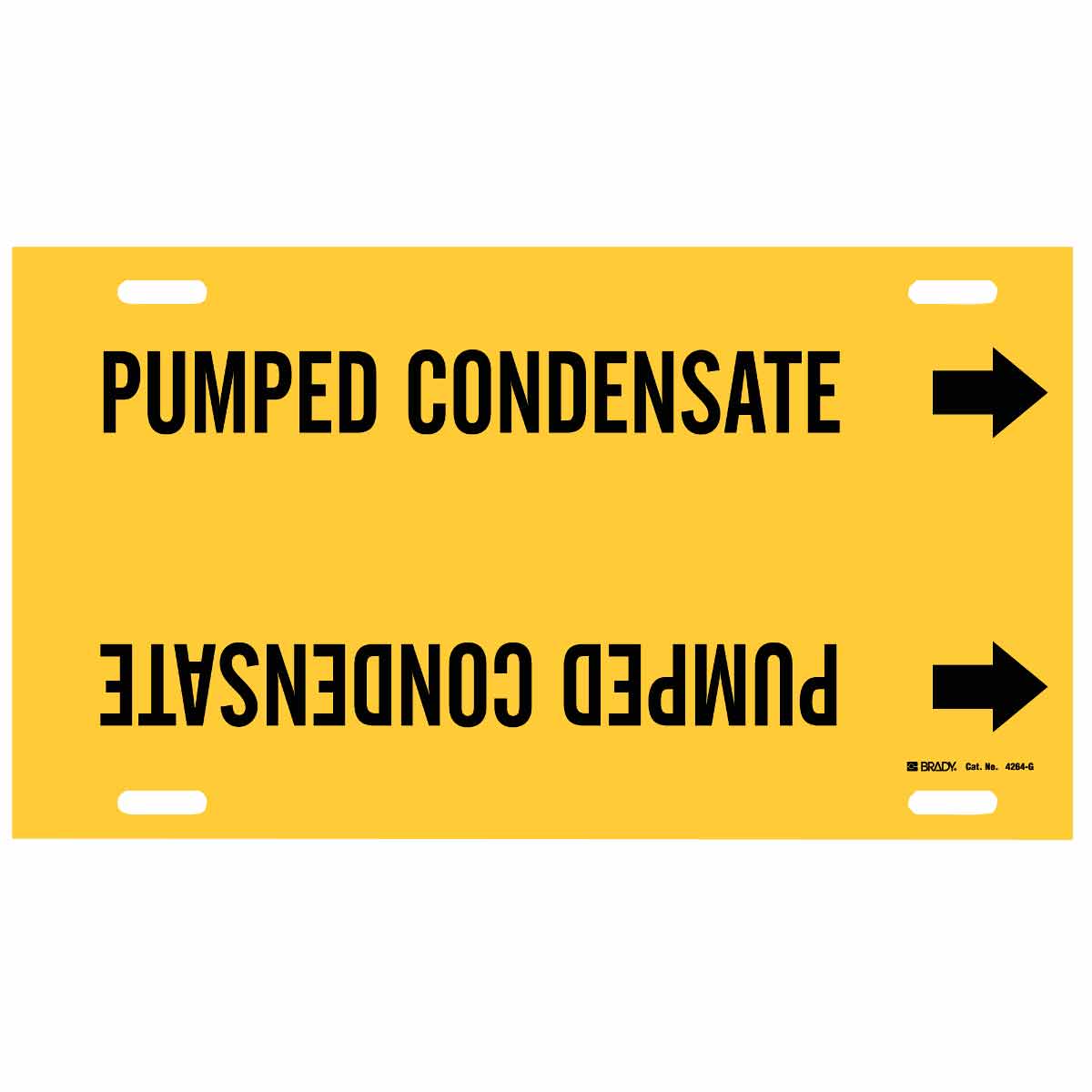 PUMPED CONDENSATE Strap-On Pipe Marker