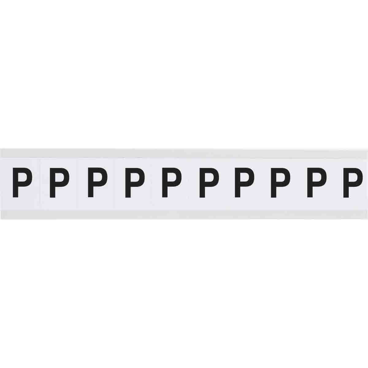 1" Character Height Black on White Outdoor Numbers and Letters