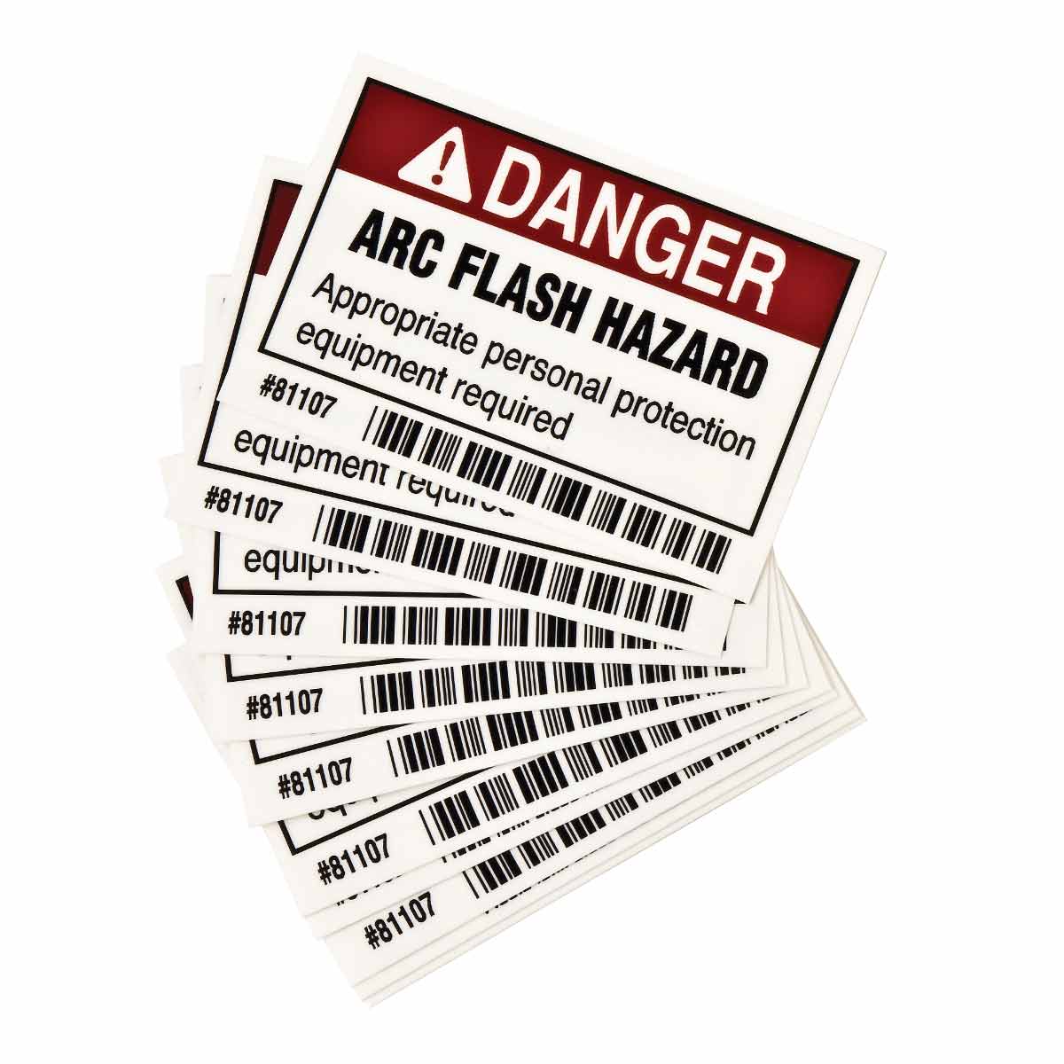 DANGER Arc Flash Hazard Appropriate Personal Protection Equipment Required Labels