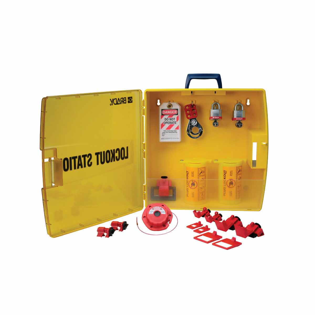 Ready Access Electrical Lockout Station Kit with 6 Padlocks