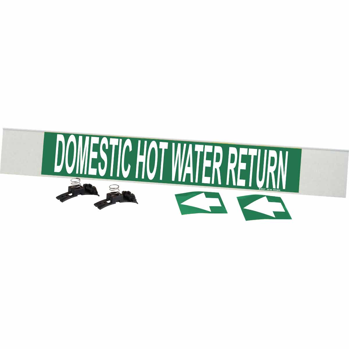 DOMESTIC HOT WATER RETURN High Performance Pipe Marker