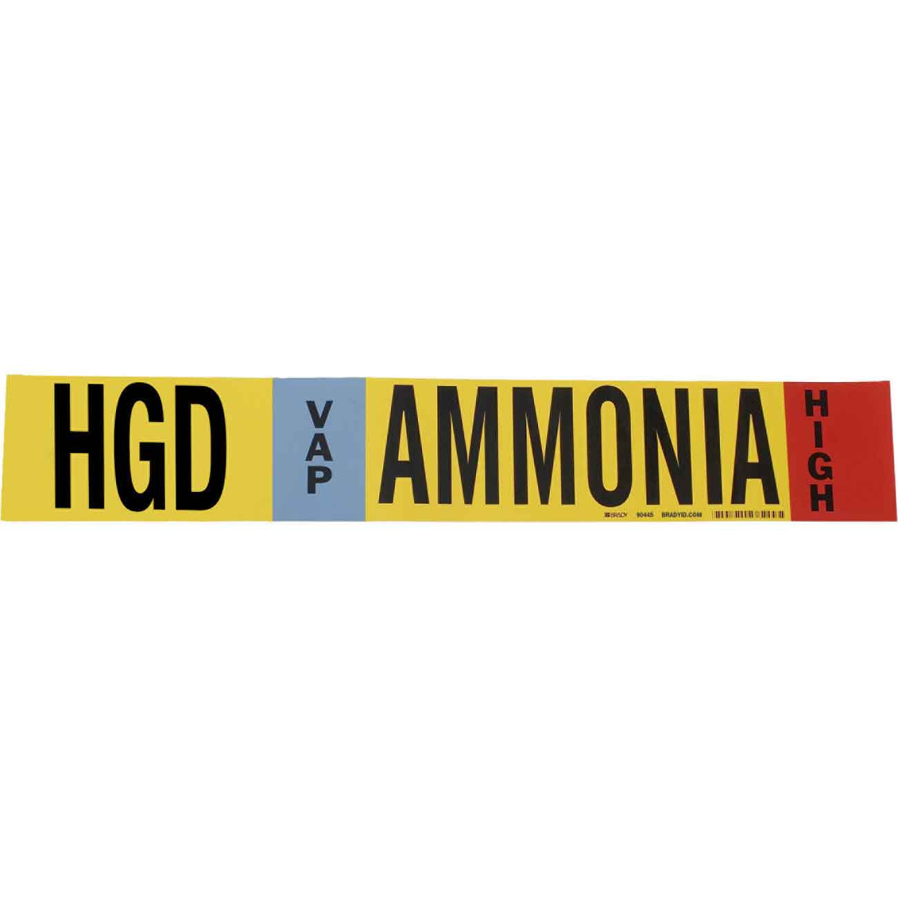 HGD VAP AMMONIA HIGH Pipe Marker