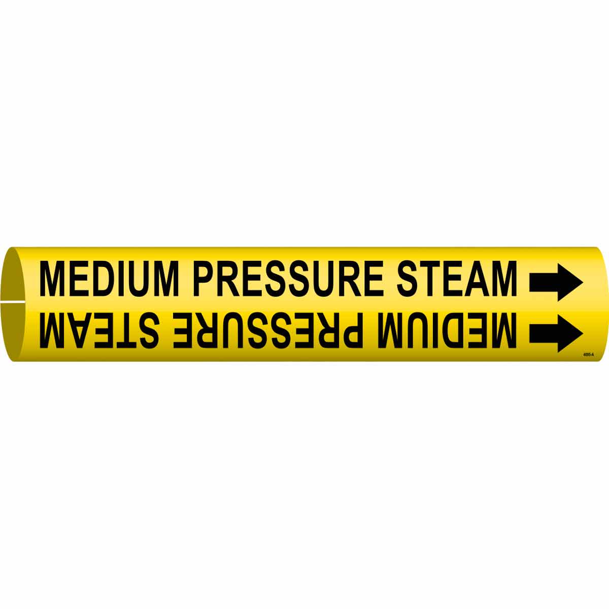 MEDIUM PRESSURE STEAM Snap-On Pipe Marker