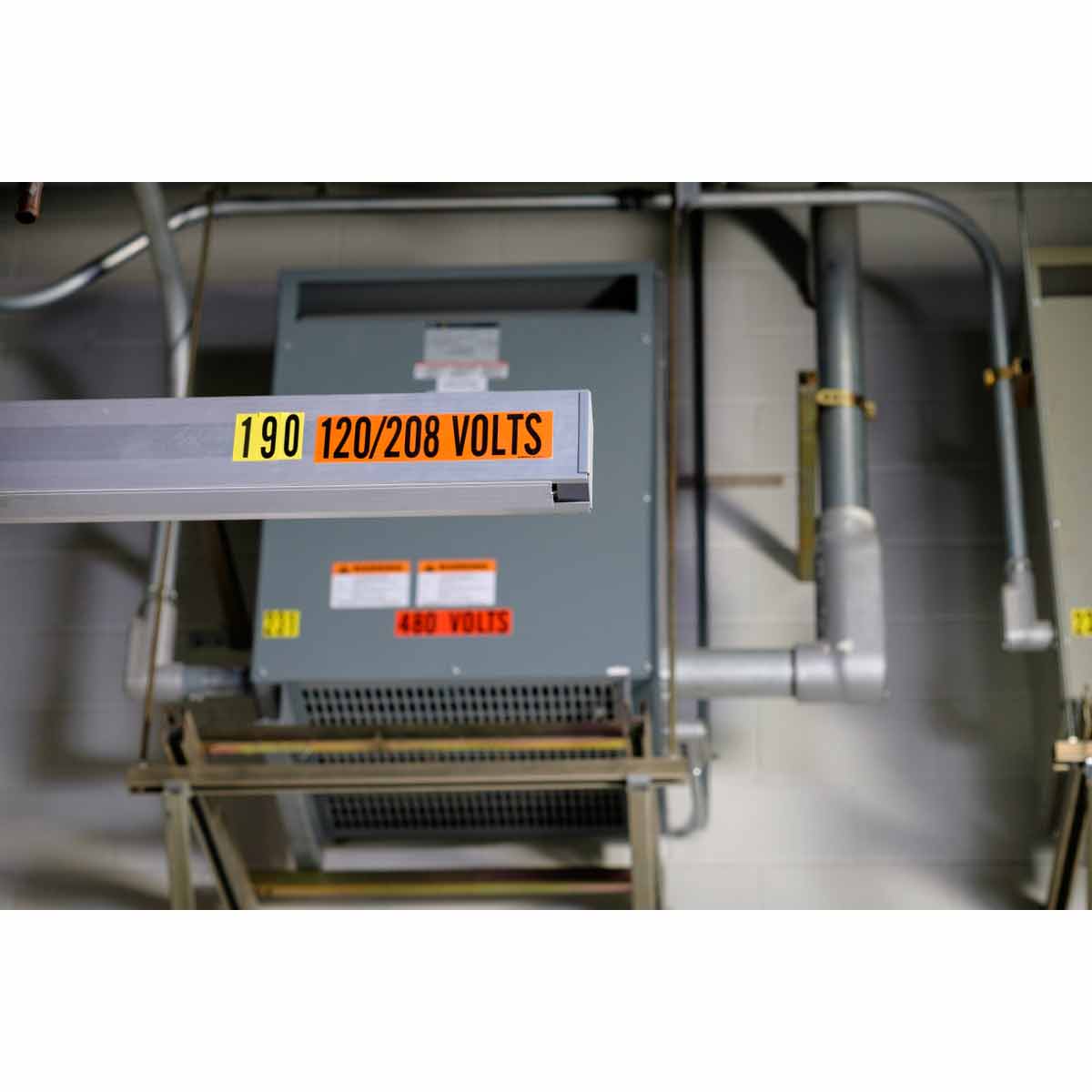 120 208 Volts Conduit and Voltage Labels 3 120 208 Volts Conduit and Voltage Labels