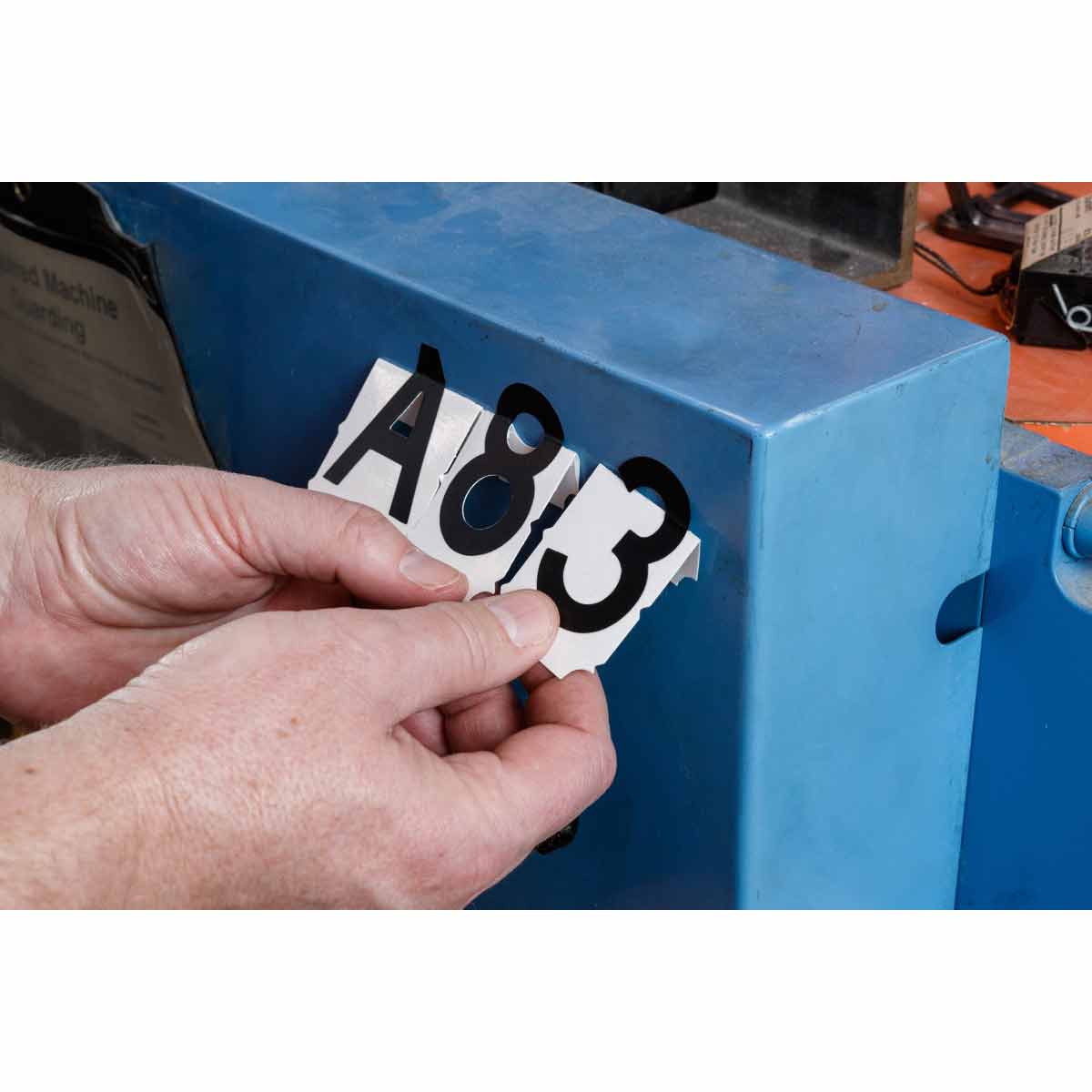 1" Black Helvetica Font Quik-Align Self-Spacing Numbers 3 1" Black Helvetica Font Quik-Align Self-Spacing Numbers