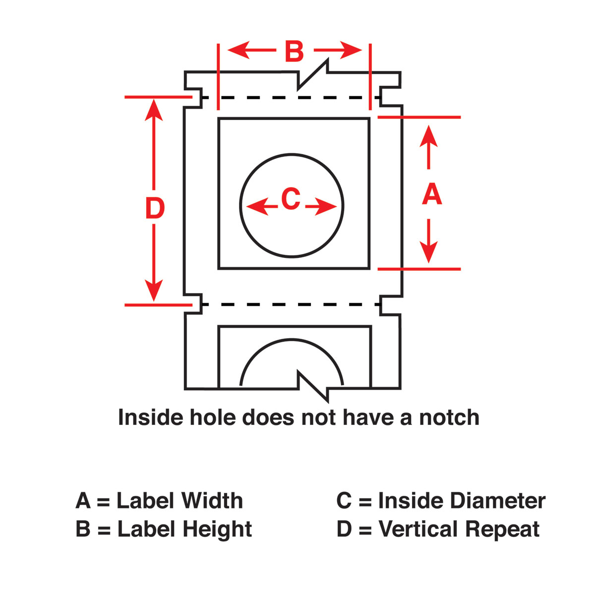 Raised Panel Labels, Push Button, for B30 Printers - 1.5" x 1.2", Red 5 Raised Panel Labels, Push Button, for B30 Printers - 1.5" x 1.2", Red