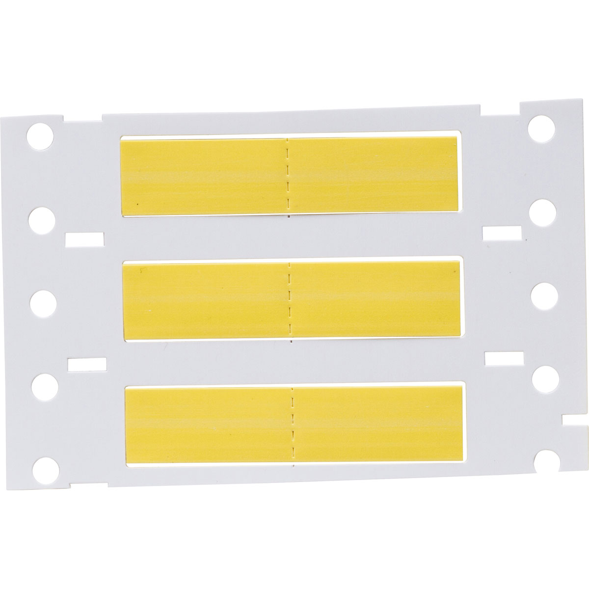 PermaSleeve Heat Shrink Wire and Cable Labels, 1/4" Dia, for 3" Core Printers - 1", Yellow, Double-Sided 4 PermaSleeve Heat Shrink Wire and Cable Labels, 1/4" Dia, for 3" Core Printers - 1", Yellow, Double-Sided