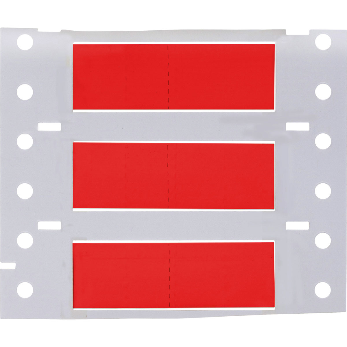 PermaSleeve Heat Shrink Wire and Cable Labels, 1/2" Dia, for 3" Core Printers - 1", Red, Double-Sided 4 PermaSleeve Heat Shrink Wire and Cable Labels, 1/2" Dia, for 3" Core Printers - 1", Red, Double-Sided