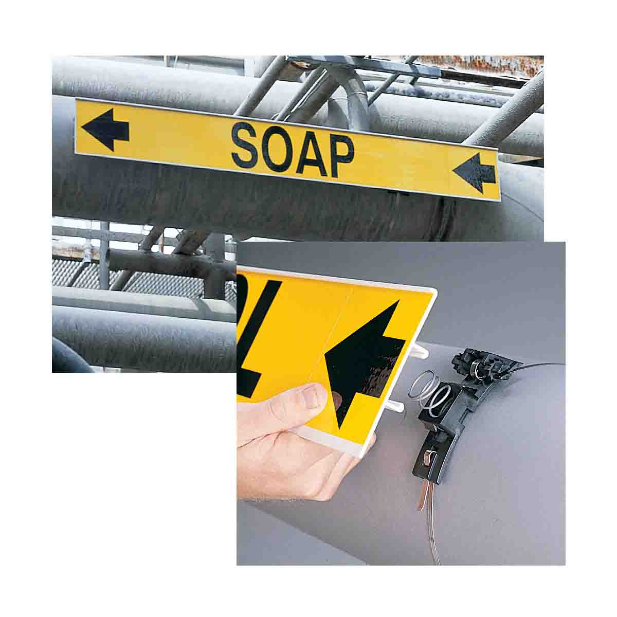 HSD VAP AMMONIA HIGH Pipe Marker