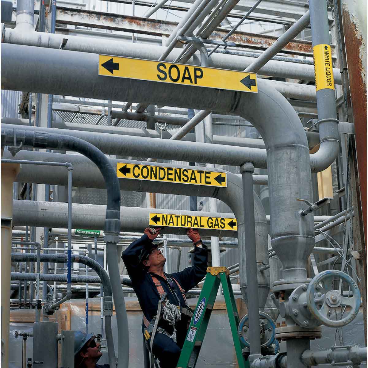 HSD VAP AMMONIA HIGH Pipe Marker 3 HSD VAP AMMONIA HIGH Pipe Marker