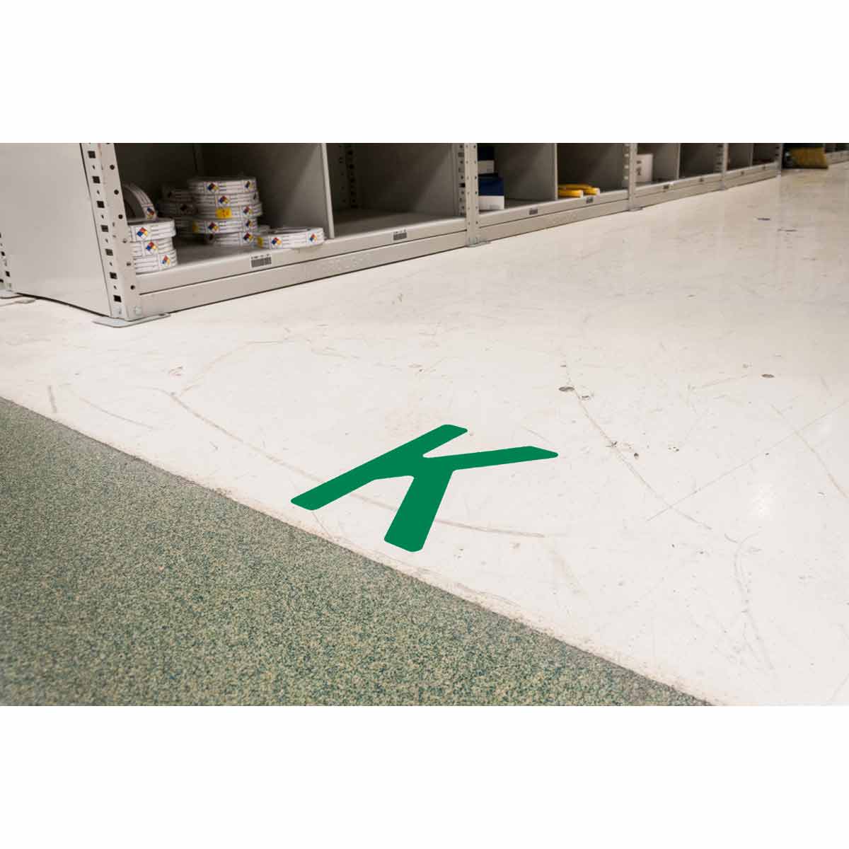 8" ToughStripe Green Numbers and Letters