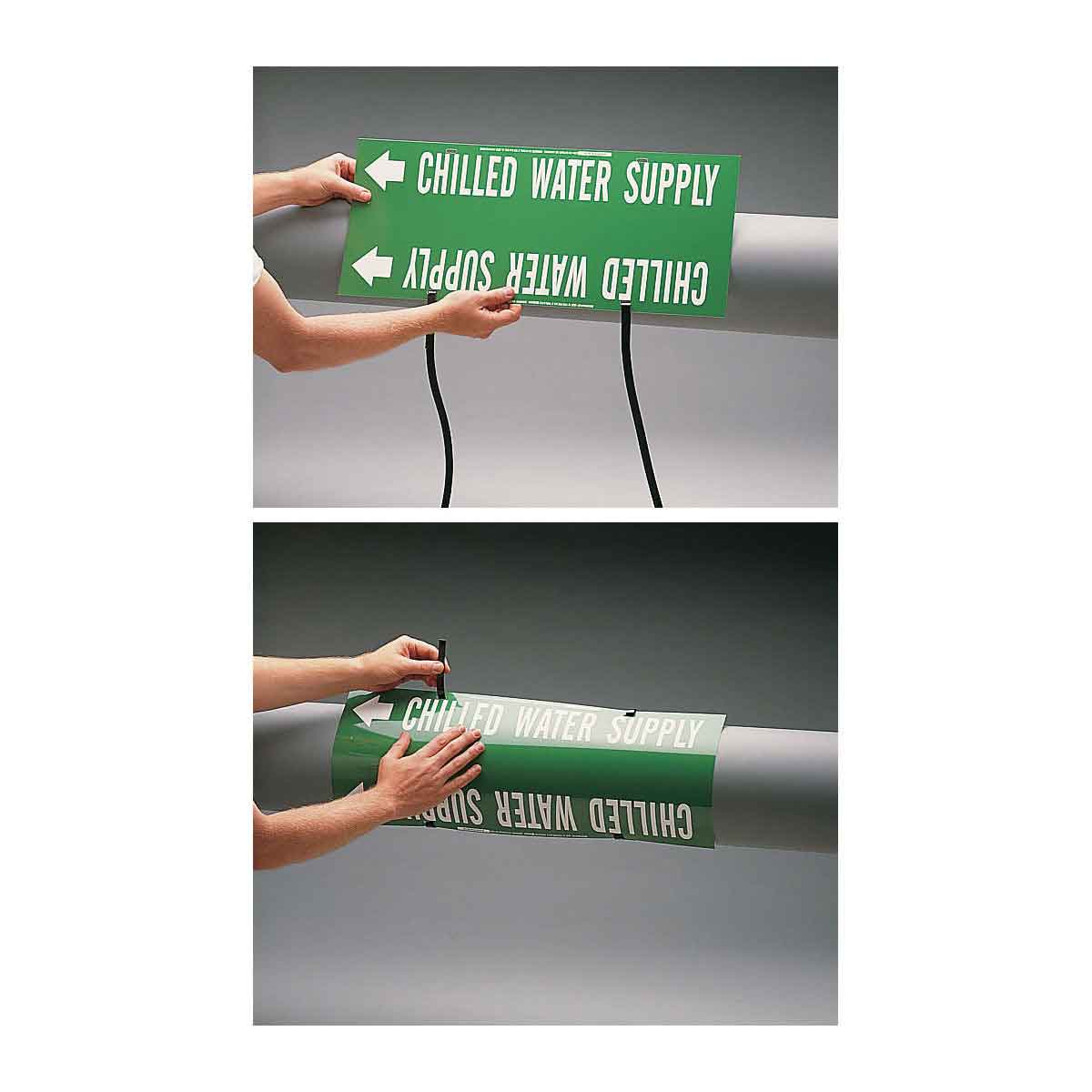 TOWER WATER SUPPLY Strap-On Pipe Marker