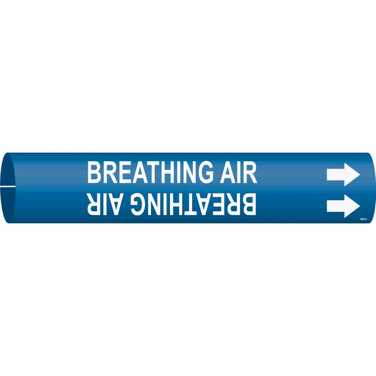 BREATHING AIR Snap-On Pipe Marker