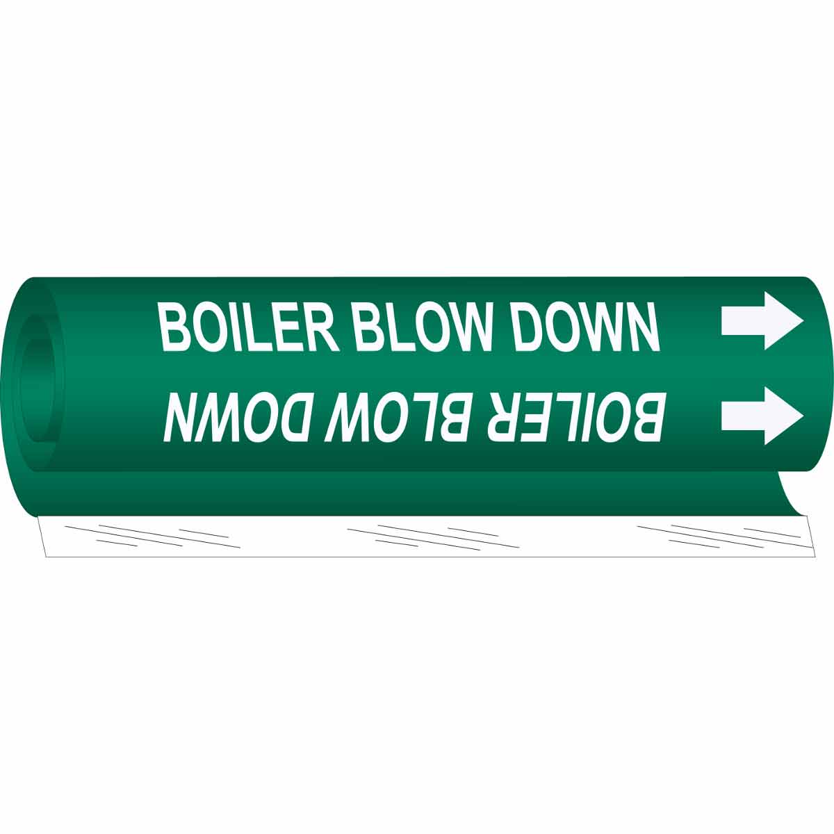 BOILER BLOW DOWN High Performance Pipe Marker
