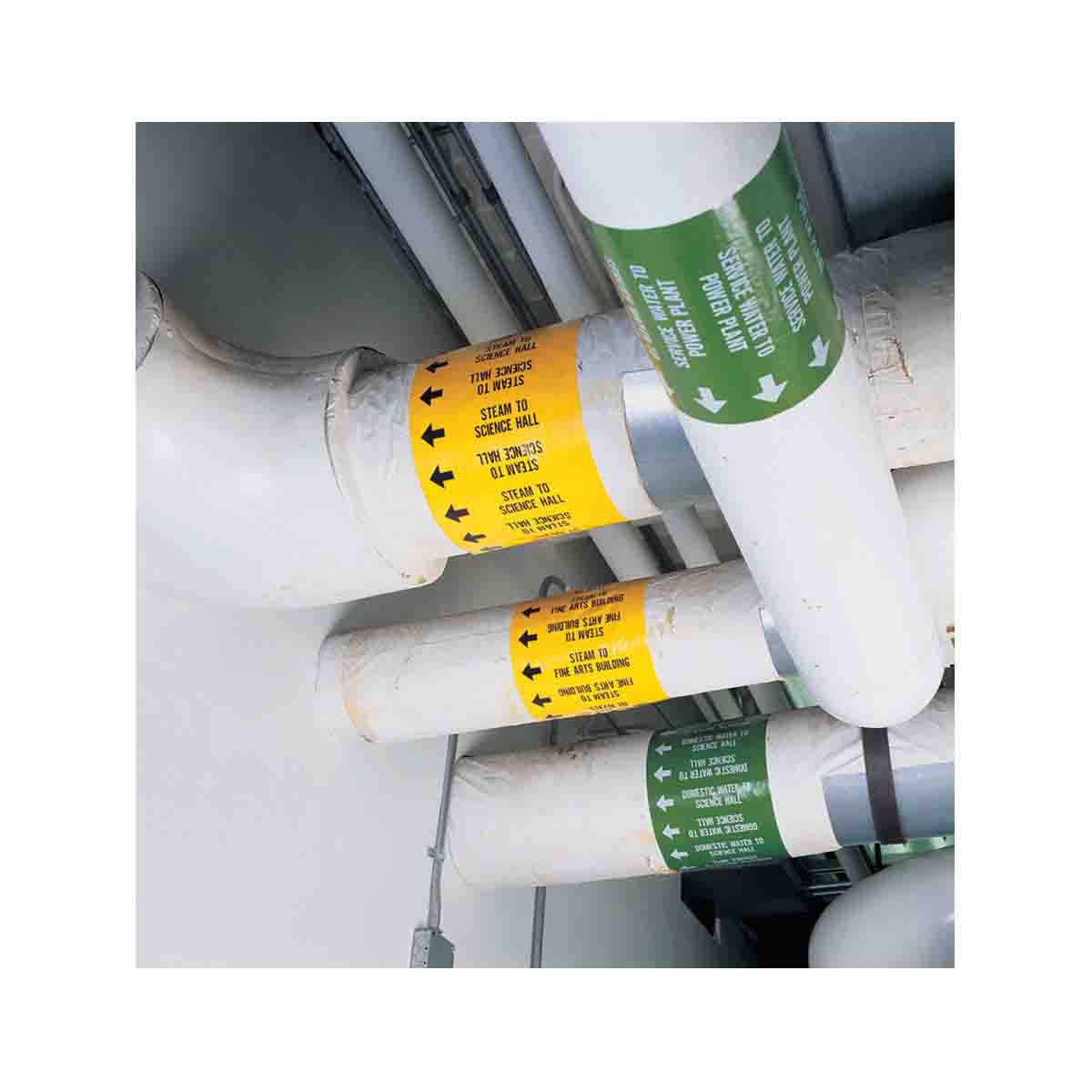 CHLORINE Roll Form Pipe Marker 3 CHLORINE Roll Form Pipe Marker