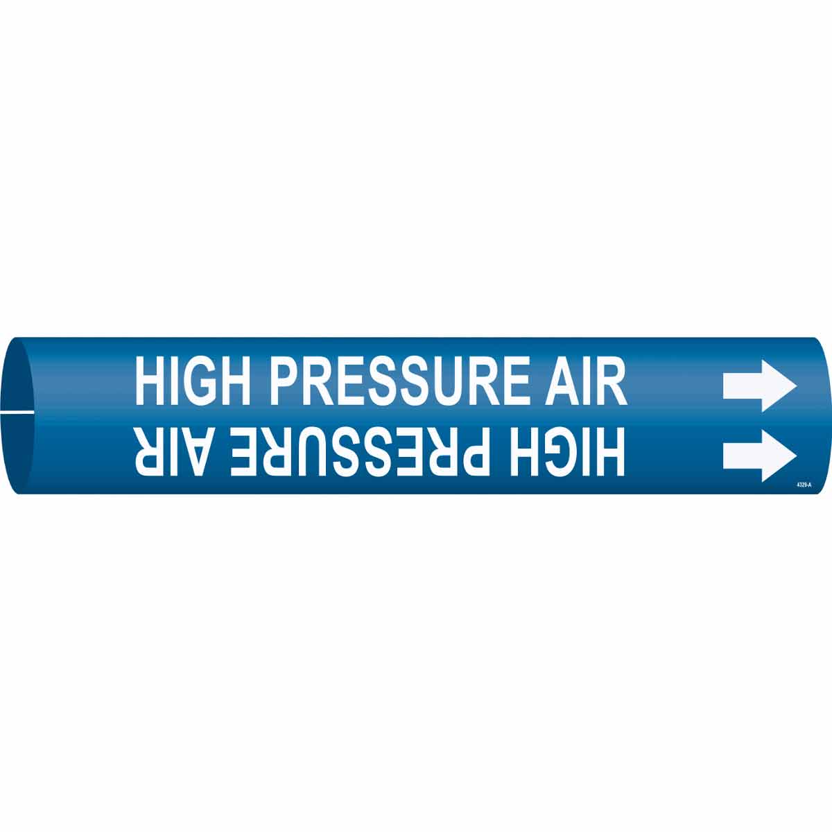 HIGH PRESSURE AIR Snap-On Pipe Marker