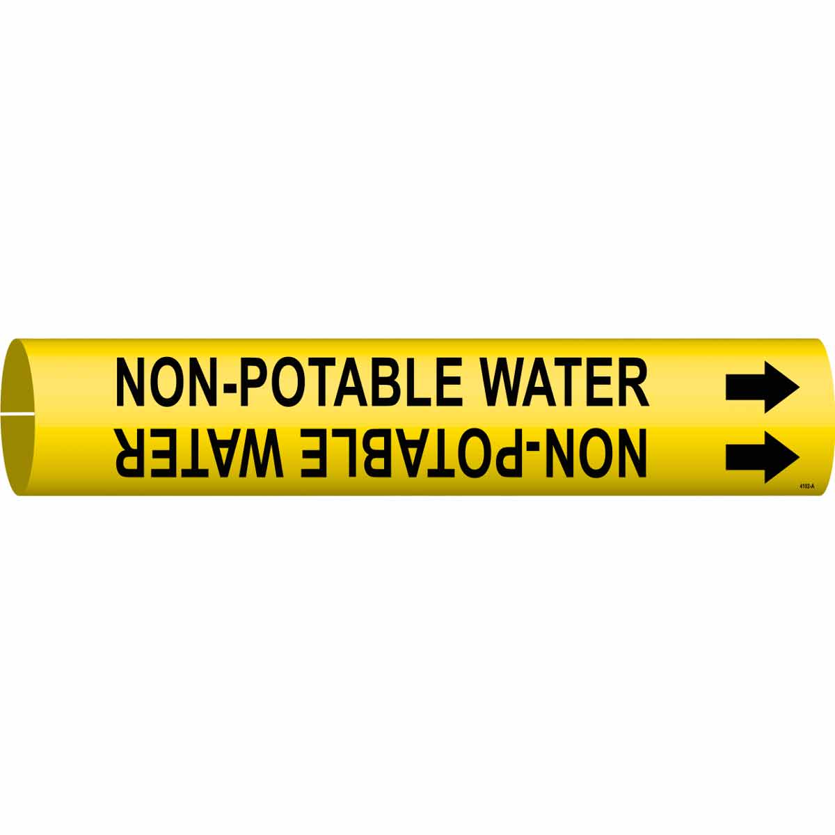 NON-POTABLE WATER Snap-On Pipe Marker