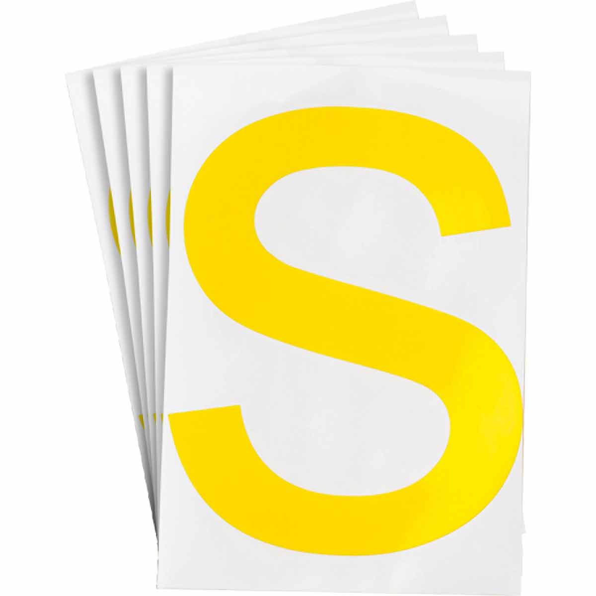 8" ToughStripe Yellow Numbers and Letters