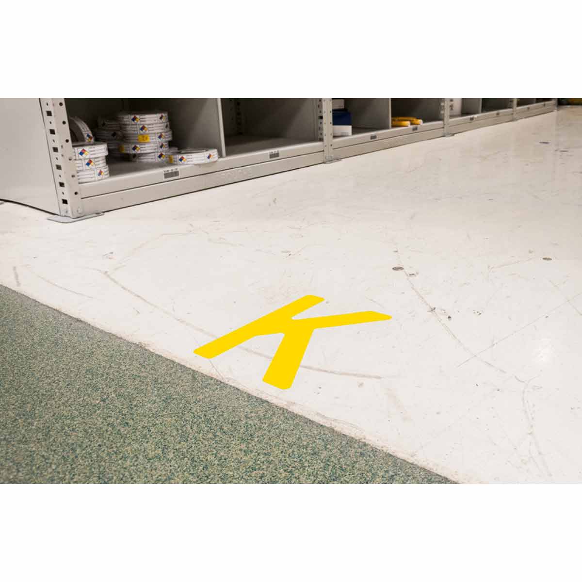 8" ToughStripe Yellow Numbers and Letters