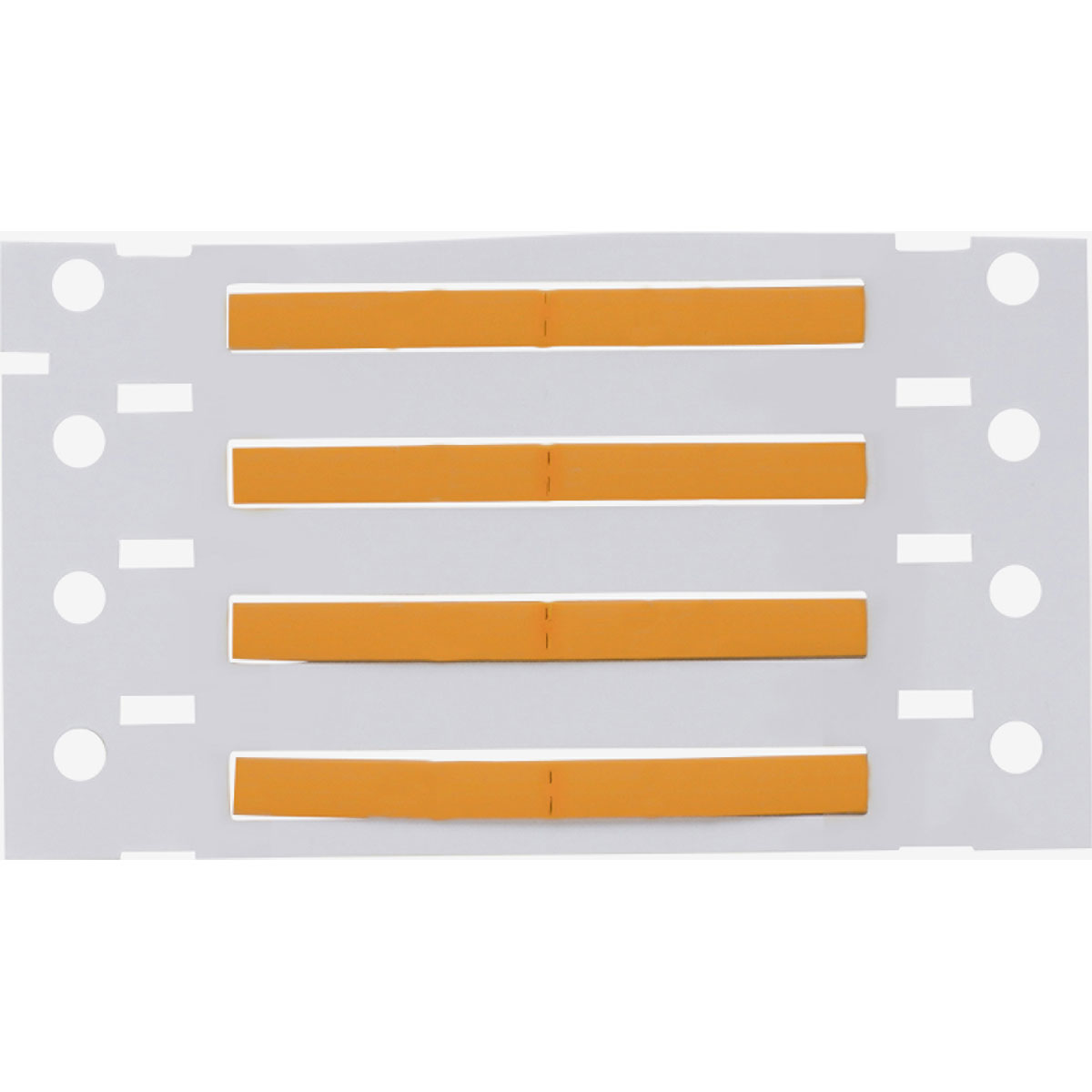 PermaSleeve Heat Shrink Wire and Cable Labels, 3/32" Dia, for 3" Core Printers - 1", Orange, Double-Sided 4 PermaSleeve Heat Shrink Wire and Cable Labels, 3/32" Dia, for 3" Core Printers - 1", Orange, Double-Sided