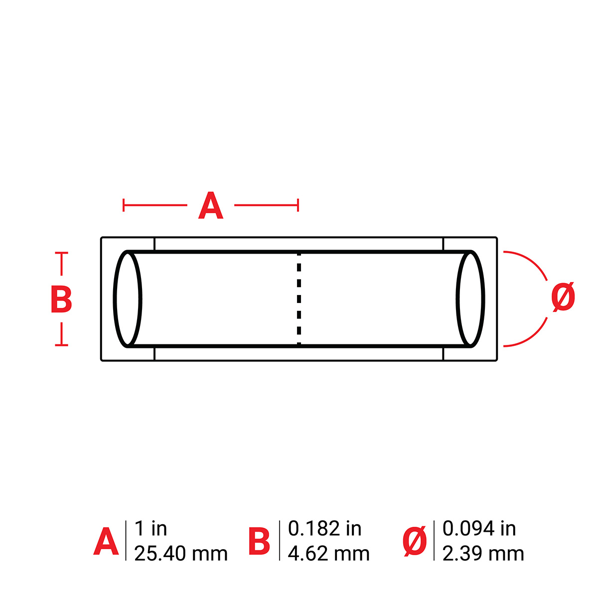 PermaSleeve Heat Shrink Wire and Cable Labels, 3/32" Dia, for 3" Core Printers - 1", Orange, Double-Sided 5 PermaSleeve Heat Shrink Wire and Cable Labels, 3/32" Dia, for 3" Core Printers - 1", Orange, Double-Sided