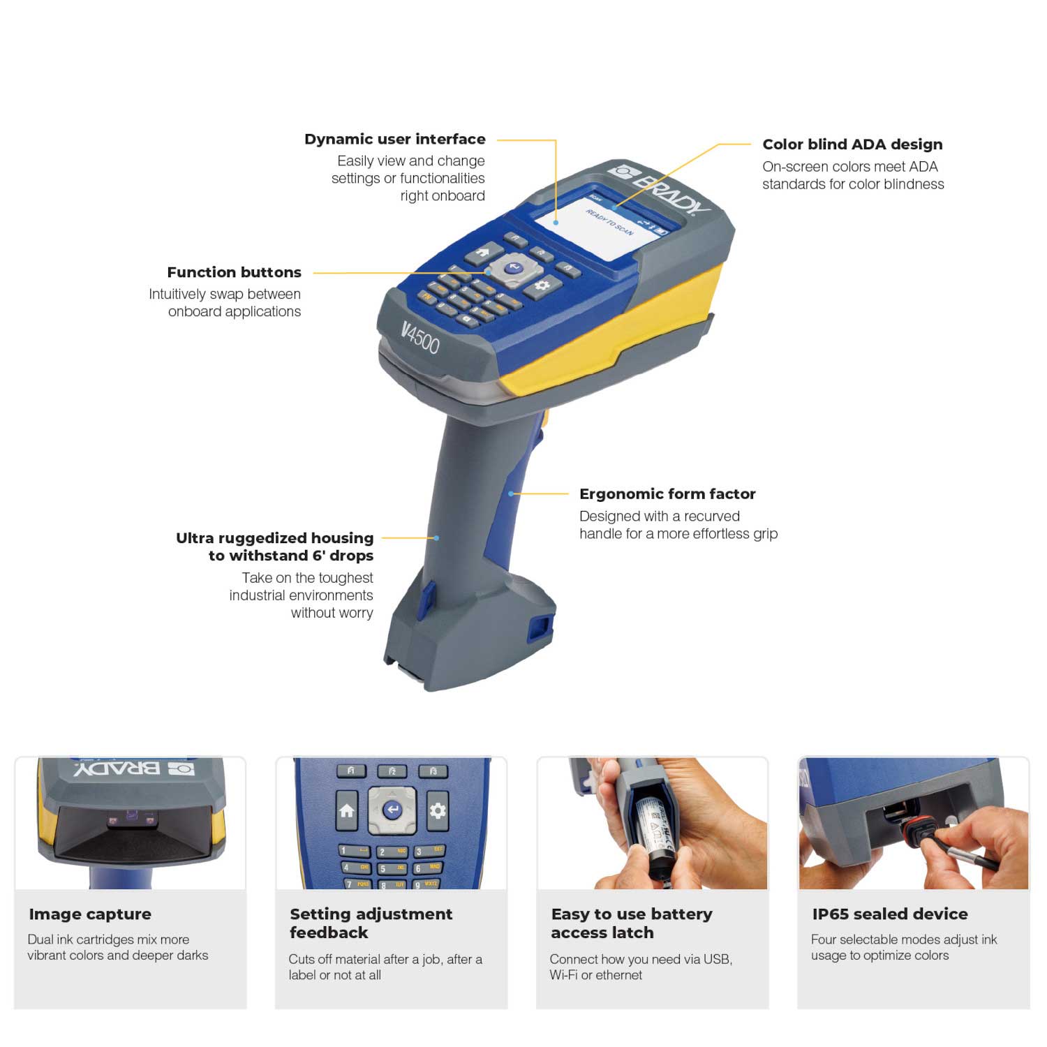 BradyPrinter i7100 with V4500 Barcode Scanner and Software Kit 3 BradyPrinter i7100 with V4500 Barcode Scanner and Software Kit