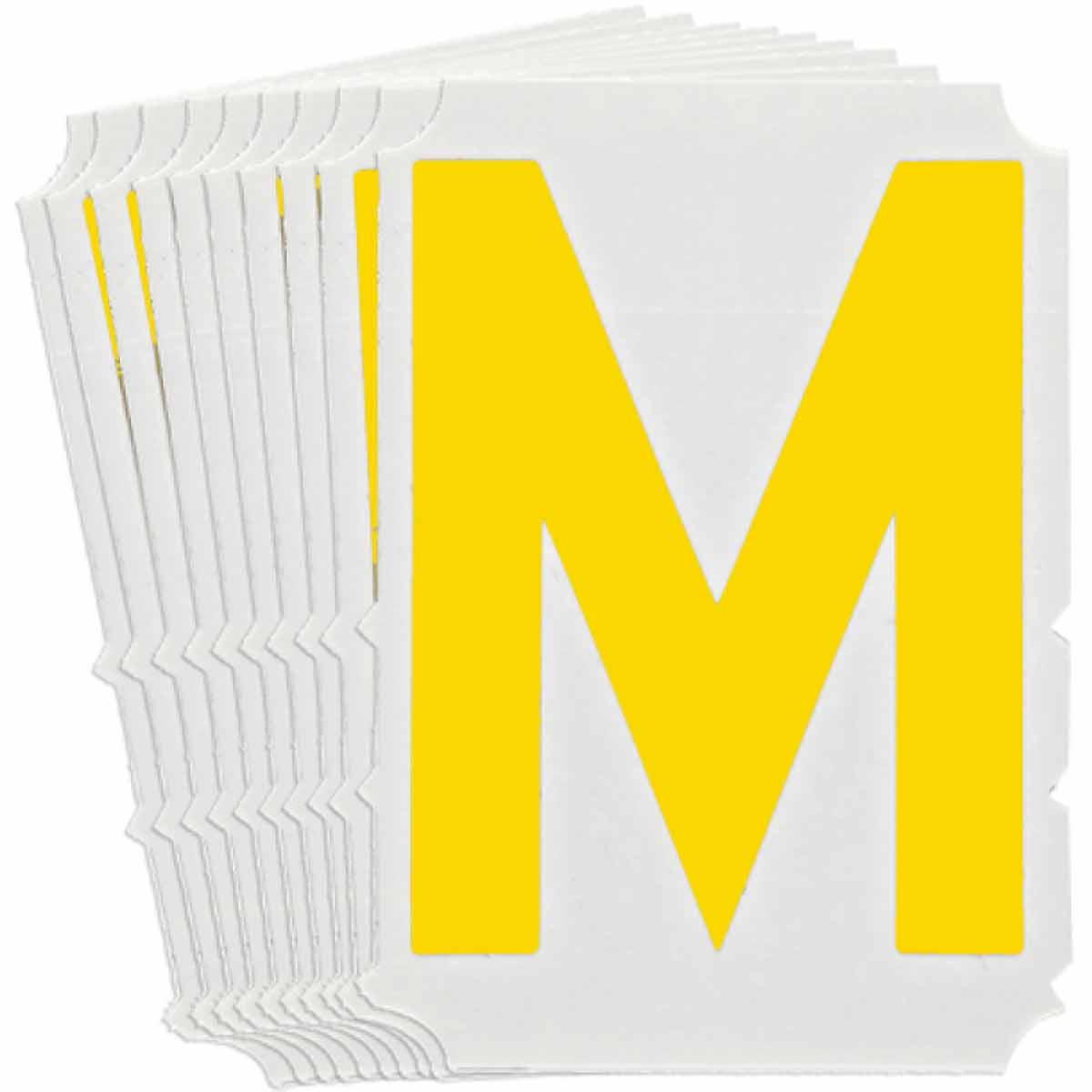 3" Yellow Gothic Font Quik-Align Self-Spacing Numbers and Letters