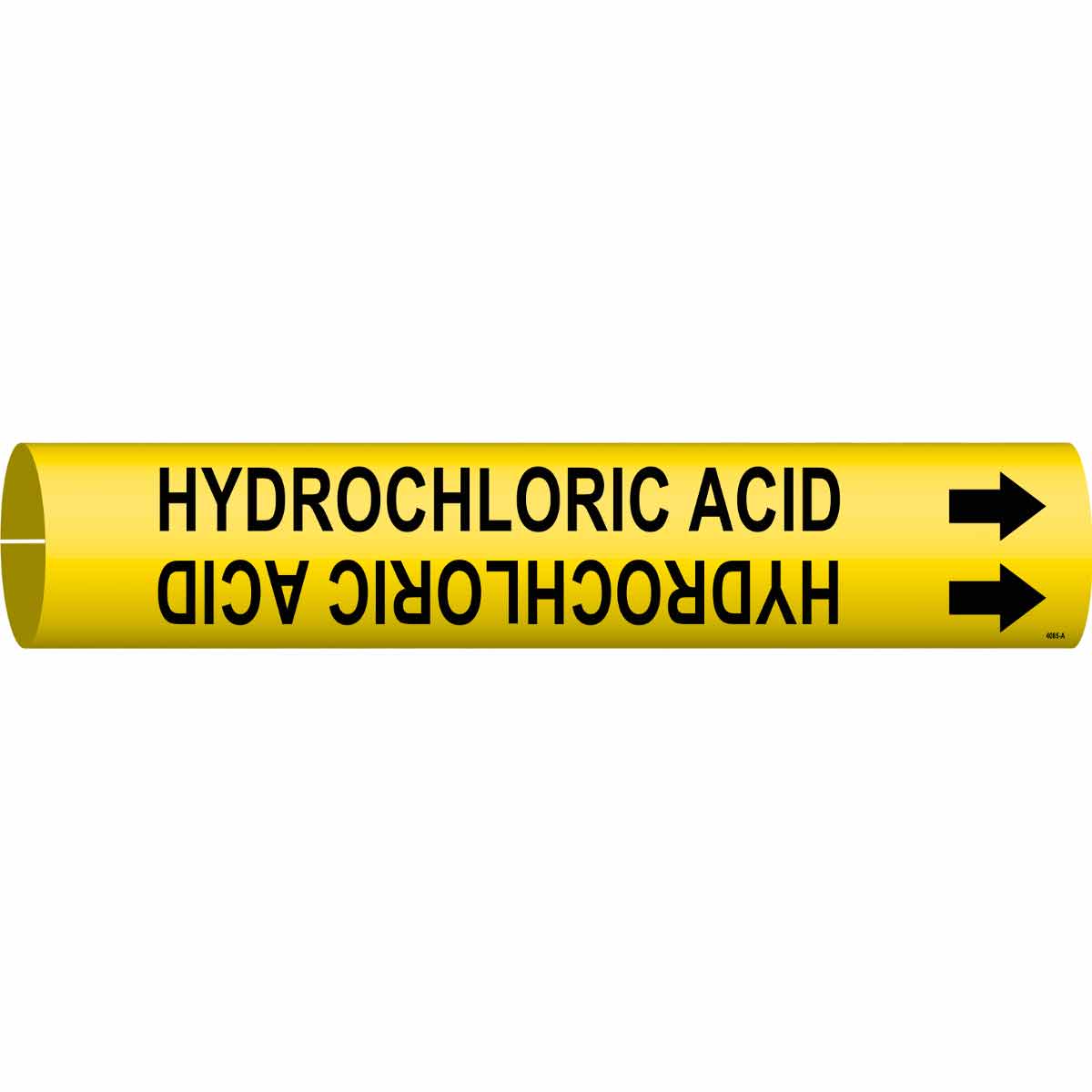HYDROCHLORIC ACID Snap-On Pipe Marker