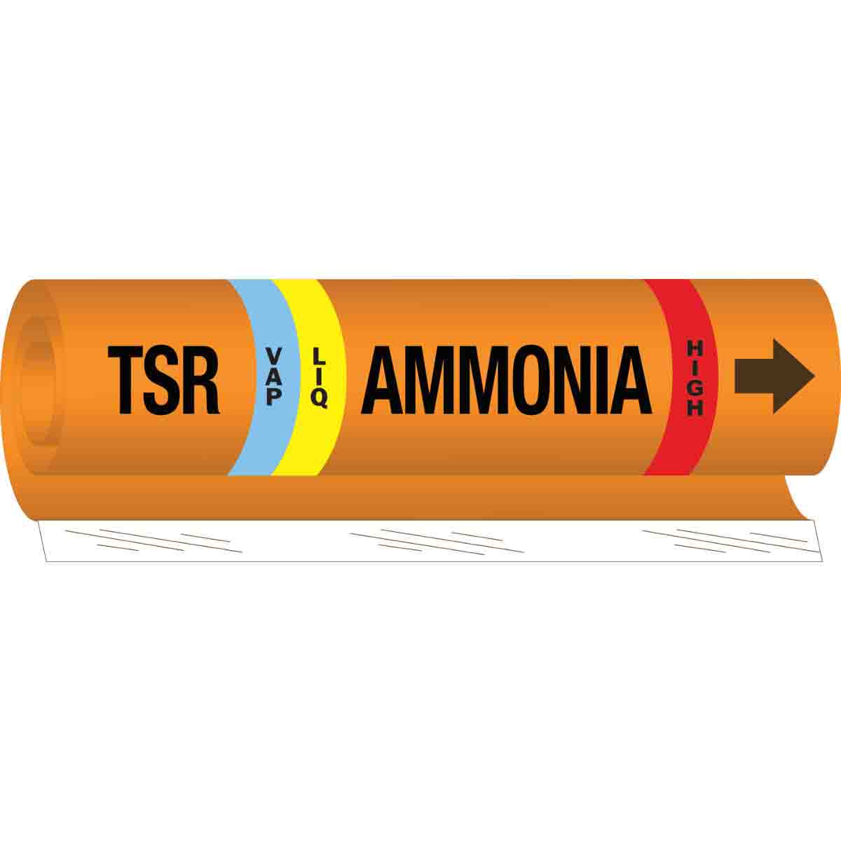 TSR LIQVAP AMMONIA HIGH Pipe Marker