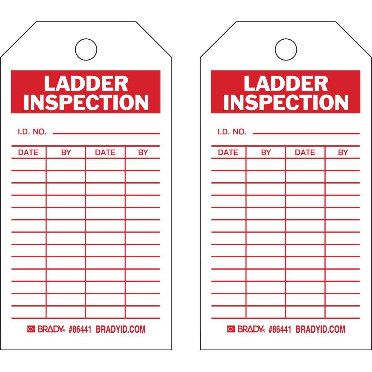 Ladder Inspection Tags